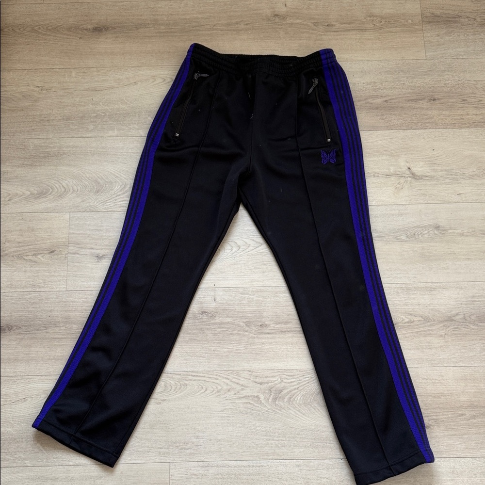 Needles Black and Purple Joggers